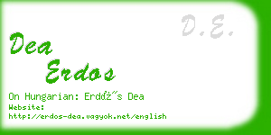 dea erdos business card